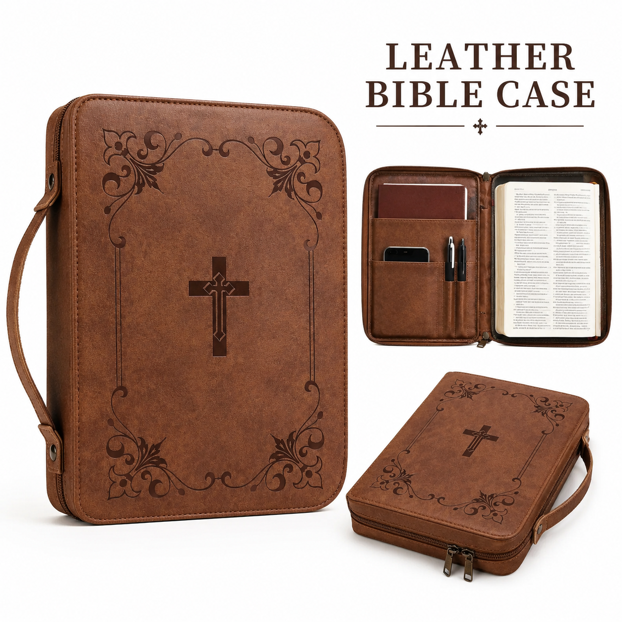 Leather Bible Case Bag